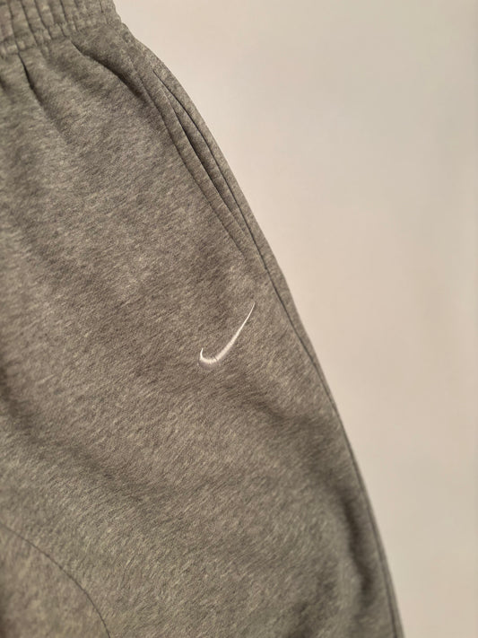 Nike Sweatpants – Heather Grey Joggers with White Swoosh