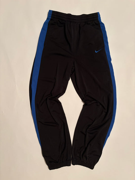 Nike Track Pants – Black with Blue Side Panels